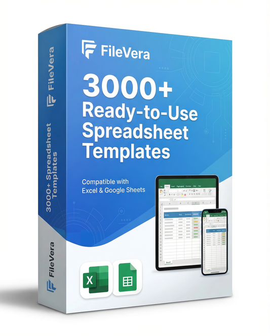 3000 Excel Templates